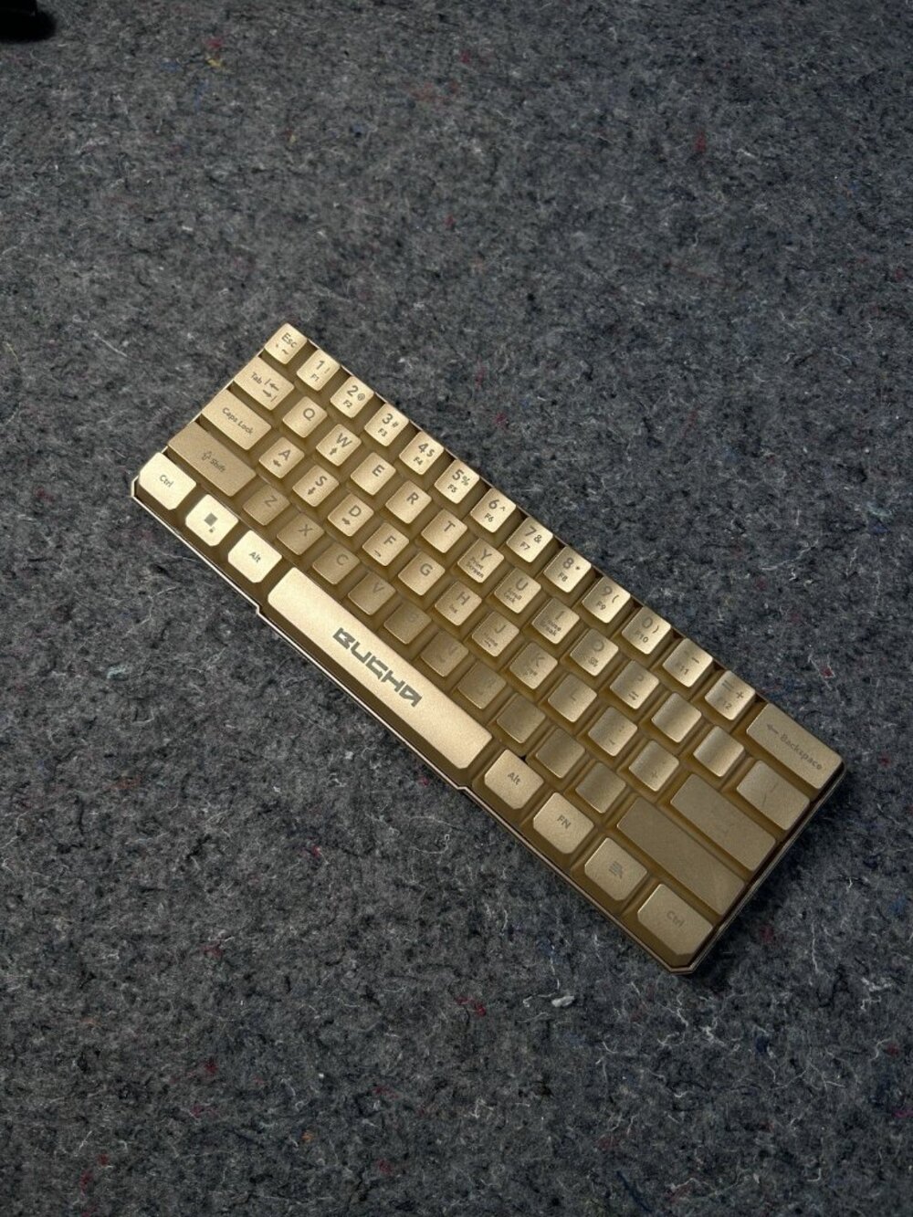 Bugha Limited Edition Gold LED Gaming 60% Keyboard GA-0043-Gold
